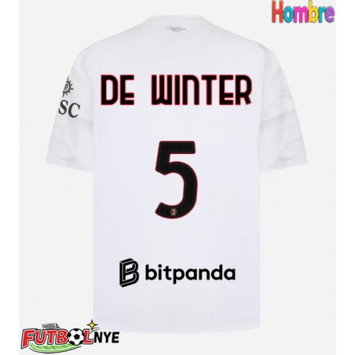 Camiseta AC Milan Koni De Winter #5 Visitante Equipación 2026-27 manga corta